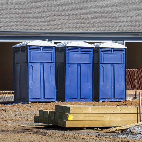 what is the expected delivery and pickup timeframe for the porta potties in Ortley